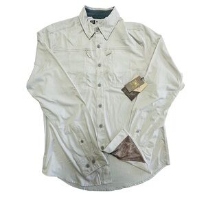 Dakota Grizzle Button Down Sports Men Fishing‎ PDGA PGA Athletic Stretch